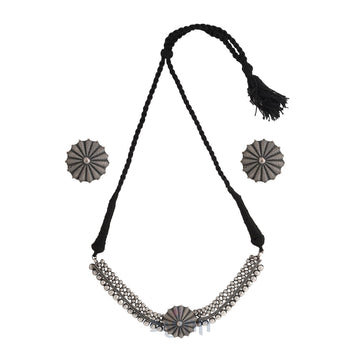 Dajinn Ravika Silver Oxidised Jewelry Gift Set