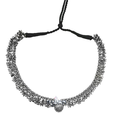 Dajinn Irasha Silver Oxidised Jewelry Gift Set