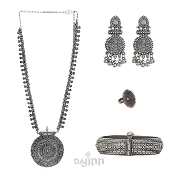 Dajinn Pandya Oxidised Silver Jewellery Gift Set