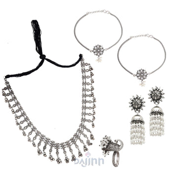 Dajinn Varanasi Oxidised Silver Jewellery Gift Set