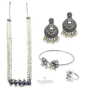 Dajinn Lothal Oxidised Silver Jewellery Gift Set