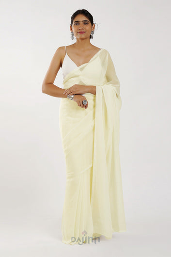 AYSR Boutique Farah Cream Georgette Ready to Drape Saree