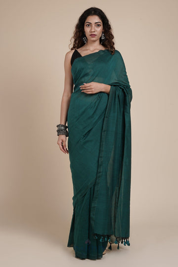 AYSR Boutique Takshi Green Mulmul Saree