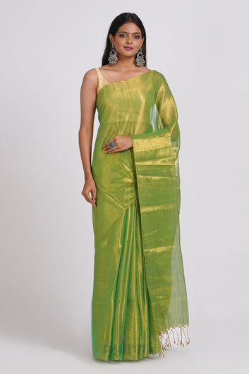 AYSR Boutique Trishika Green Tissue Saree