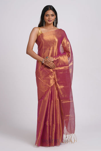 AYSR Boutique Trishika Magenta Tissue Saree