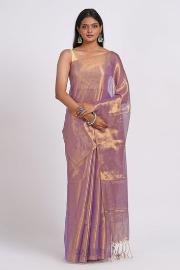 AYSR Boutique Trishika Purple Tissue Saree
