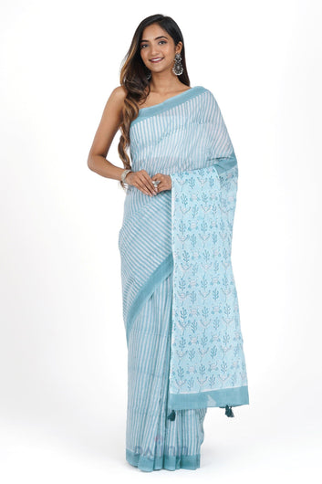 AYSR Boutique Shubhra Mulmul Cotton Saree