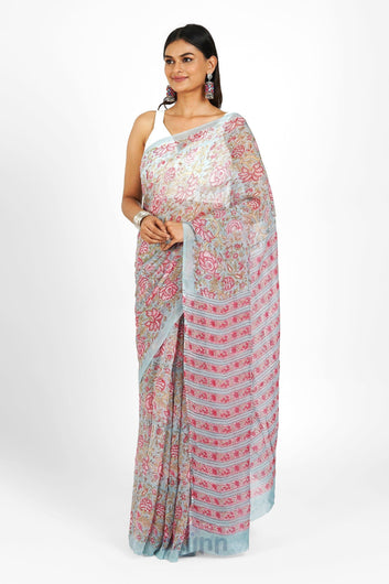 AYSR Boutique Sheer Serenity Organza Saree