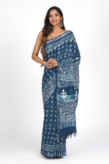 AYSR Boutique Ethereal Navy Saree