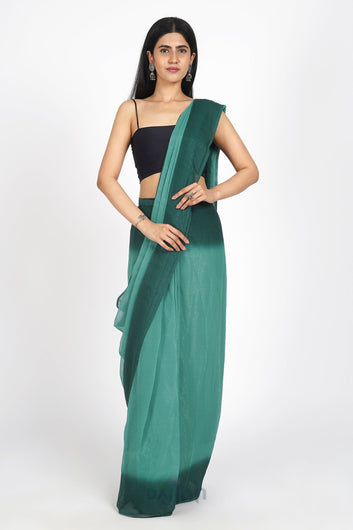 AYSR Boutique Whimsical Watercolor Pre-Draped Saree