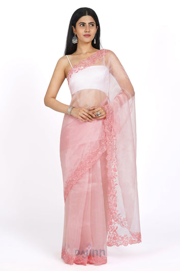 AYSR Boutique Blossom Breeze Organza Saree