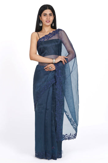 AYSR Boutique Ethereal Petunia Organza Saree