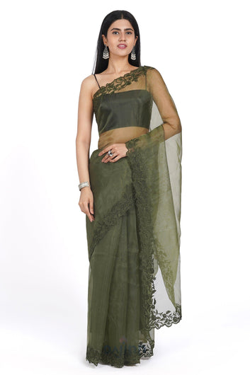 AYSR Boutique Meadowlark Mirage Organza Saree