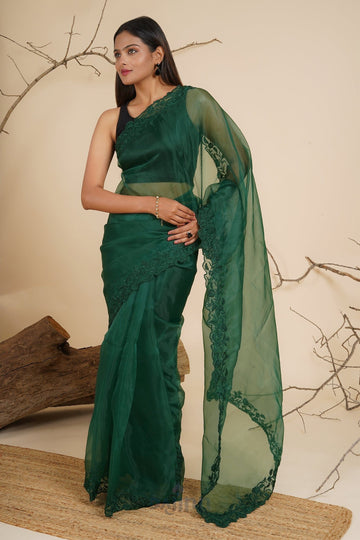 AYSR Boutique Gardenia Grace Organza Saree