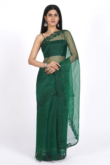 AYSR Boutique Gardenia Grace Organza Saree
