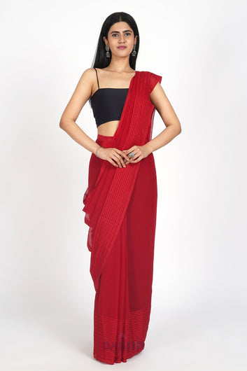 AYSR Boutique Ruby Rose Pre-Draped Saree