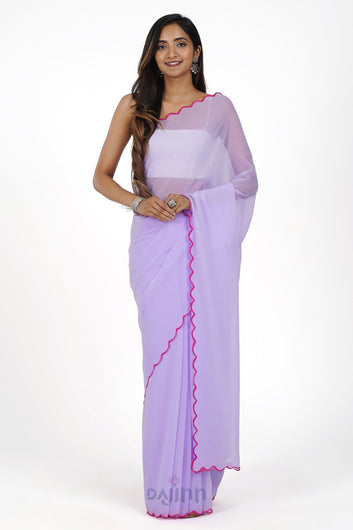 AYSR Boutique Orchid Essence Georgette Saree