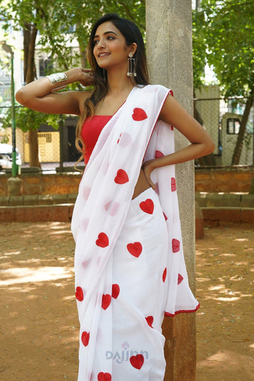 AYSR Boutique Sweetheart Serenade Georgette Saree