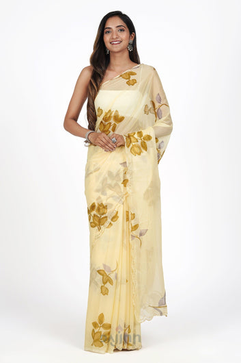 AYSR Boutique Wildflower Essence Chiffon Saree