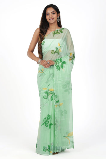 AYSR Boutique Meadow Melody Chiffon Saree