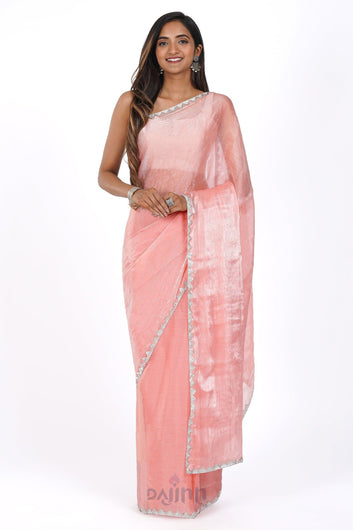 AYSR Boutique Coral Charm Tissue Saree