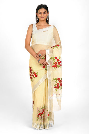 AYSR Boutique Riya Kota Embroidered Saree