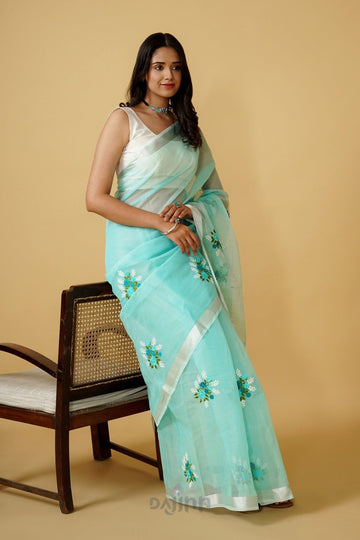 AYSR Boutique Preksha Kota Embroidered Saree