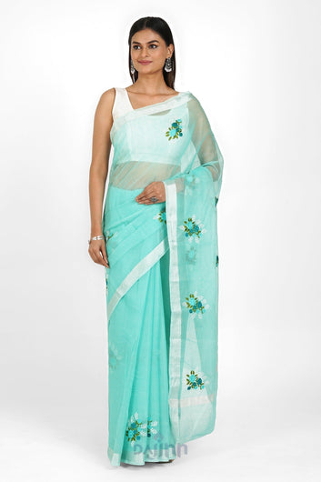 AYSR Boutique Preksha Kota Embroidered Saree