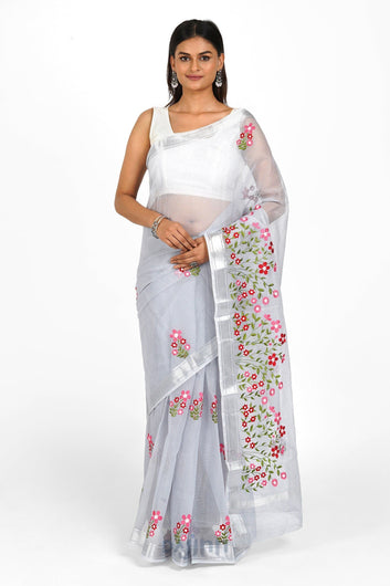 AYSR Boutique Leher Kota Embroidered Saree