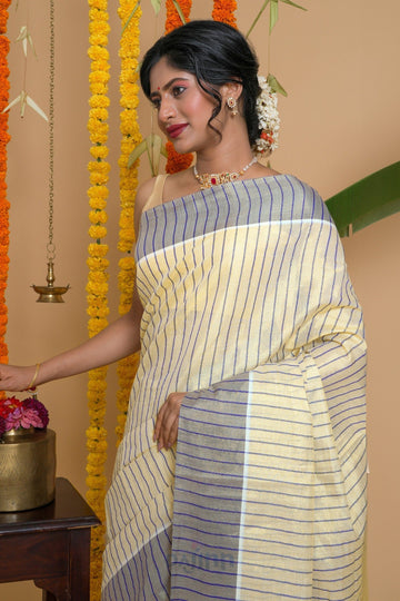 AYSR Boutique Neyyar Kerala Tissue Royal blue Saree
