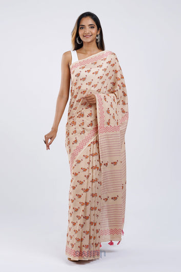 AYSR Boutique Chdhiya Udd Mulmul Cotton Saree