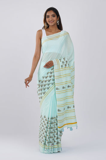 AYSR Boutique Chai Pee Lo Friends Mulmul Cotton Saree