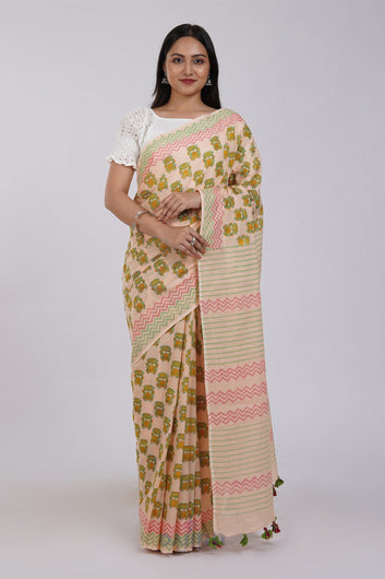 AYSR Boutique Horn OK Please Mulmul Cotton Saree