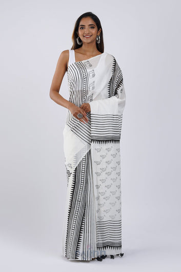 AYSR Boutique Madhubala Hand Block Saree
