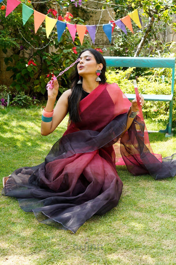 AYSR Boutique Aadhuri Ombre Organza Saree