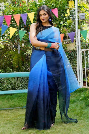 AYSR Boutique Gauravi Ombre Organza Saree