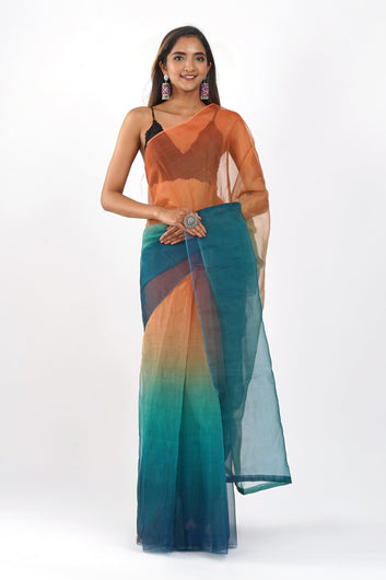 AYSR Boutique Chaayal Ombre Organza Saree
