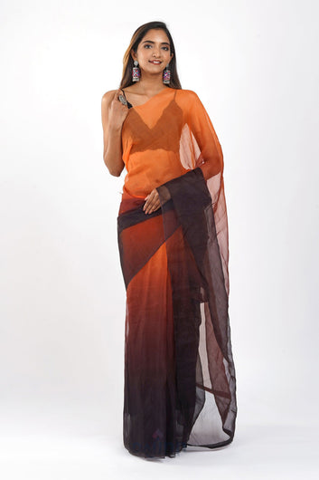 AYSR Boutique Aksaja Ombre Organza Saree
