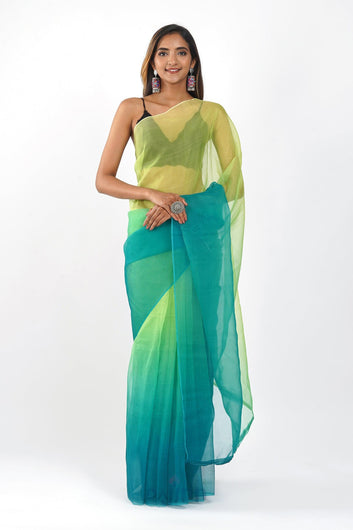 AYSR Boutique Zanshi Ombre Organza Saree