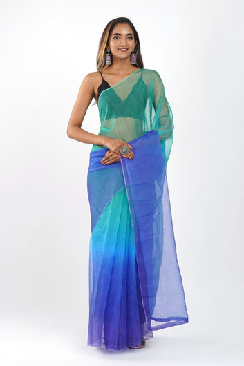 AYSR Boutique Ruvie Ombre Organza Saree