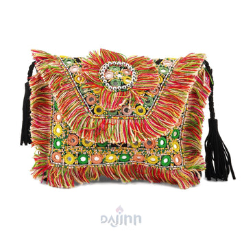 Flower Child Tassel Multicoloured Banjara Bag