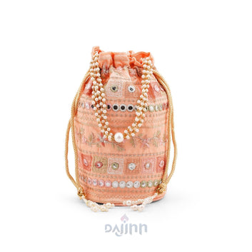 Rangisari Peach Potli bag