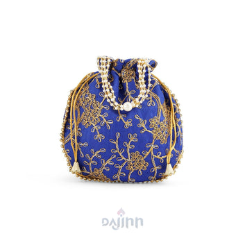 Yeh Haseen Vadiyan Blue Potli Bag