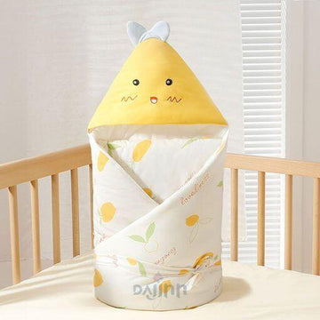 DaJinn Swaddle Blankets for Newborn Babies, Infant Wrap with Hood for Newborns with Soft and Breathable Fabric – Yellow