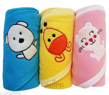 Dajinn Newborn Baby Towel Set – Towel, Wrapper & Sleeping Bag (Pack of 3)