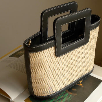 Dajinn Bamboo Weave Basket Bag