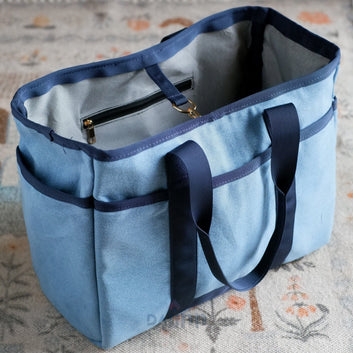 Dajinn Stonewash Blue Tote Bag