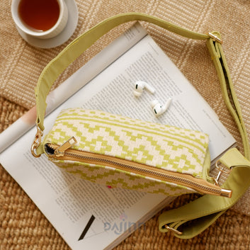 Dajinn Lime Green Baguette Sling