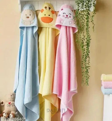 Dajinn Newborn Baby Towel Set – Towel, Wrapper & Sleeping Bag (Pack of 3)