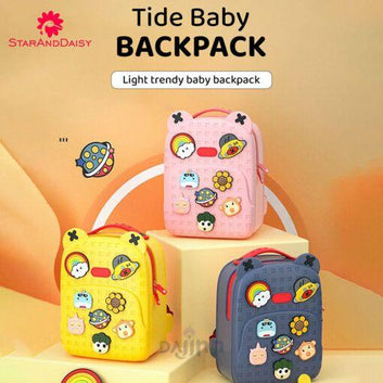 DaJinn School Bag for Kids with Adjustable Straps, Ultralight & Trendy Backpack for Girls & Boys – Pink